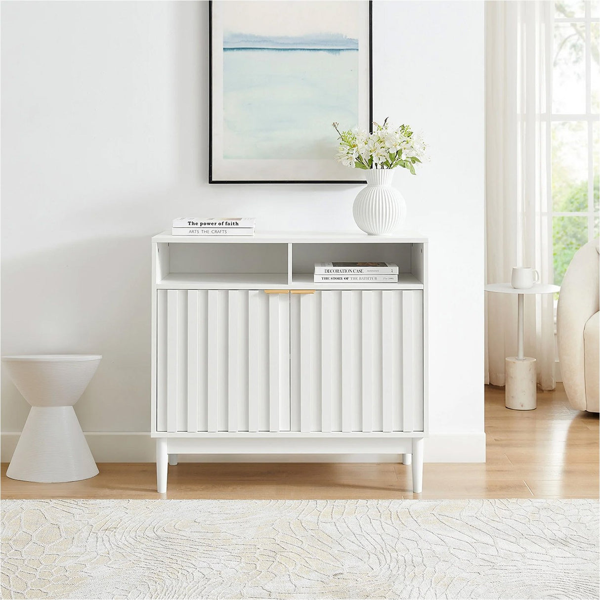 Sarantino Eleni 2-Door Sideboard - White