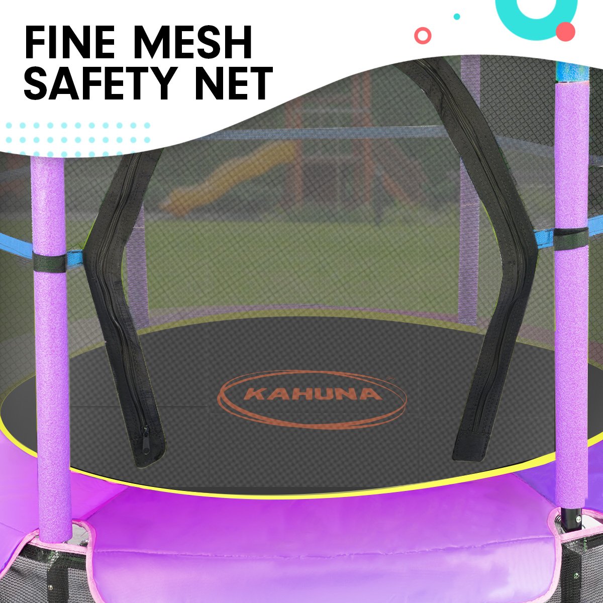 Kahuna Mini 4.5 ft Trampoline Blue Purple