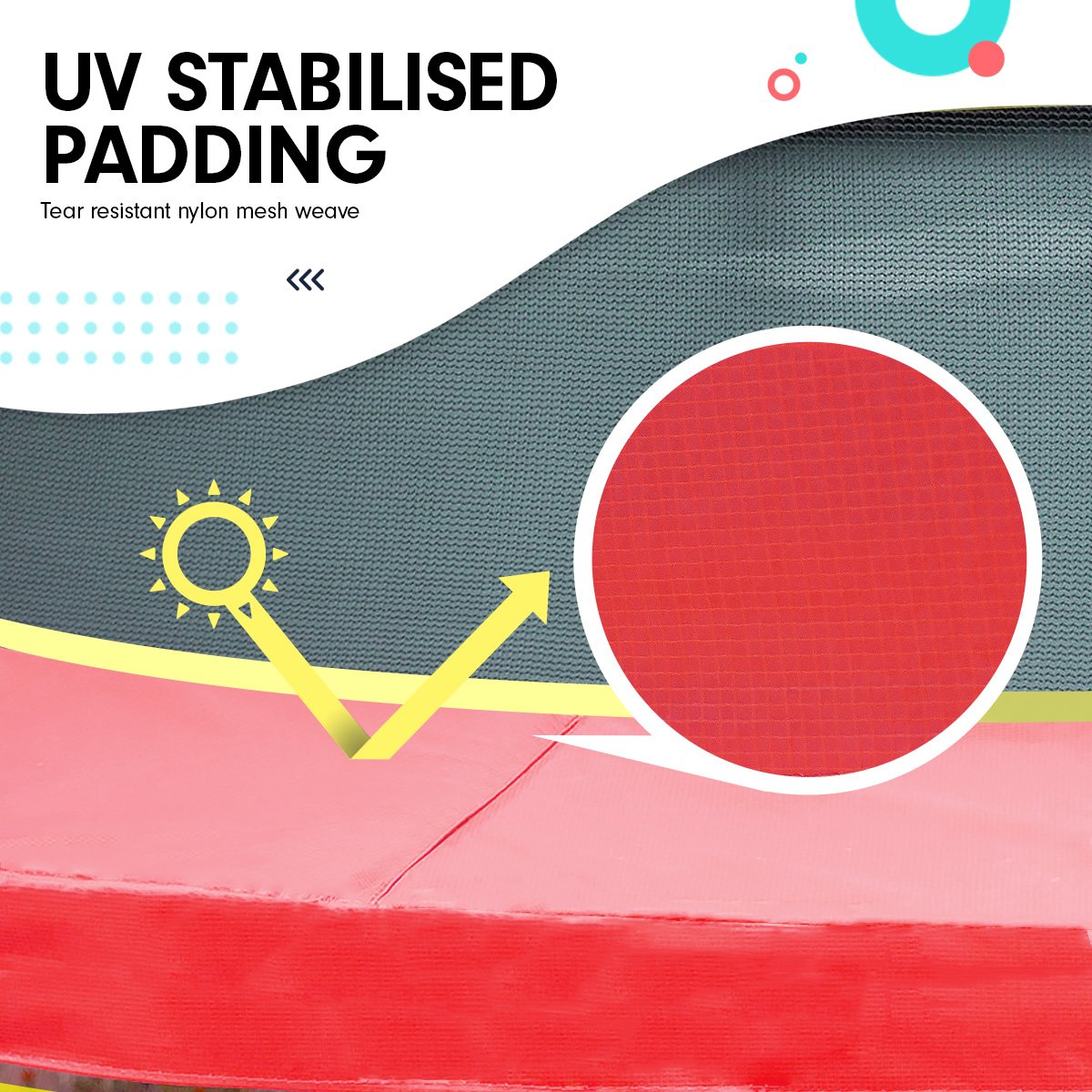 Kahuna Mini 4.5 ft Trampoline - Red Blue