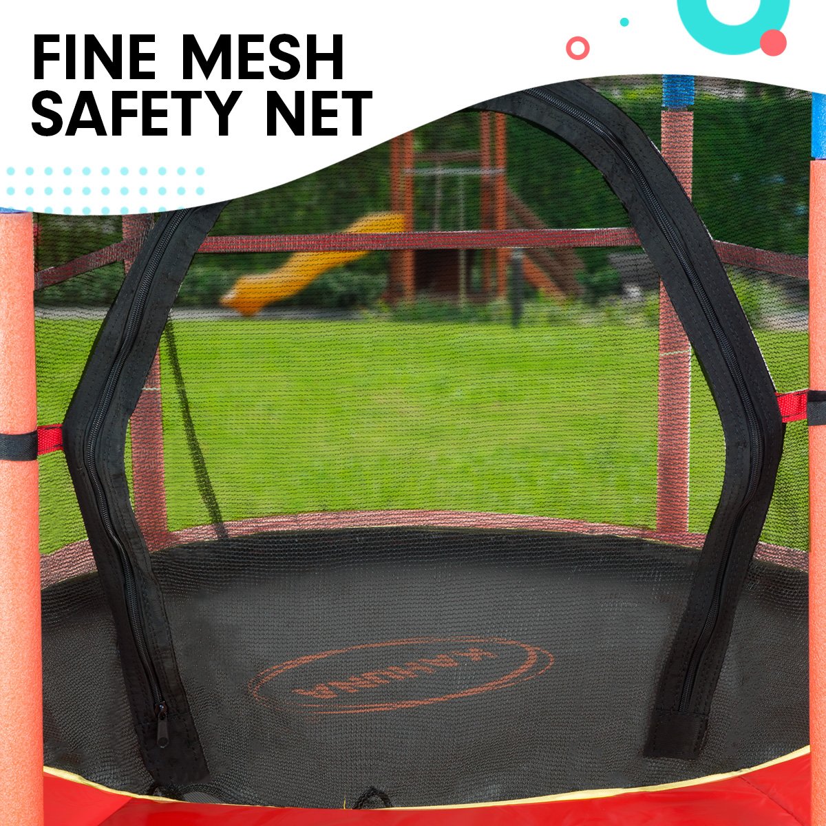 Kahuna Mini 4.5 ft Trampoline - Red Blue