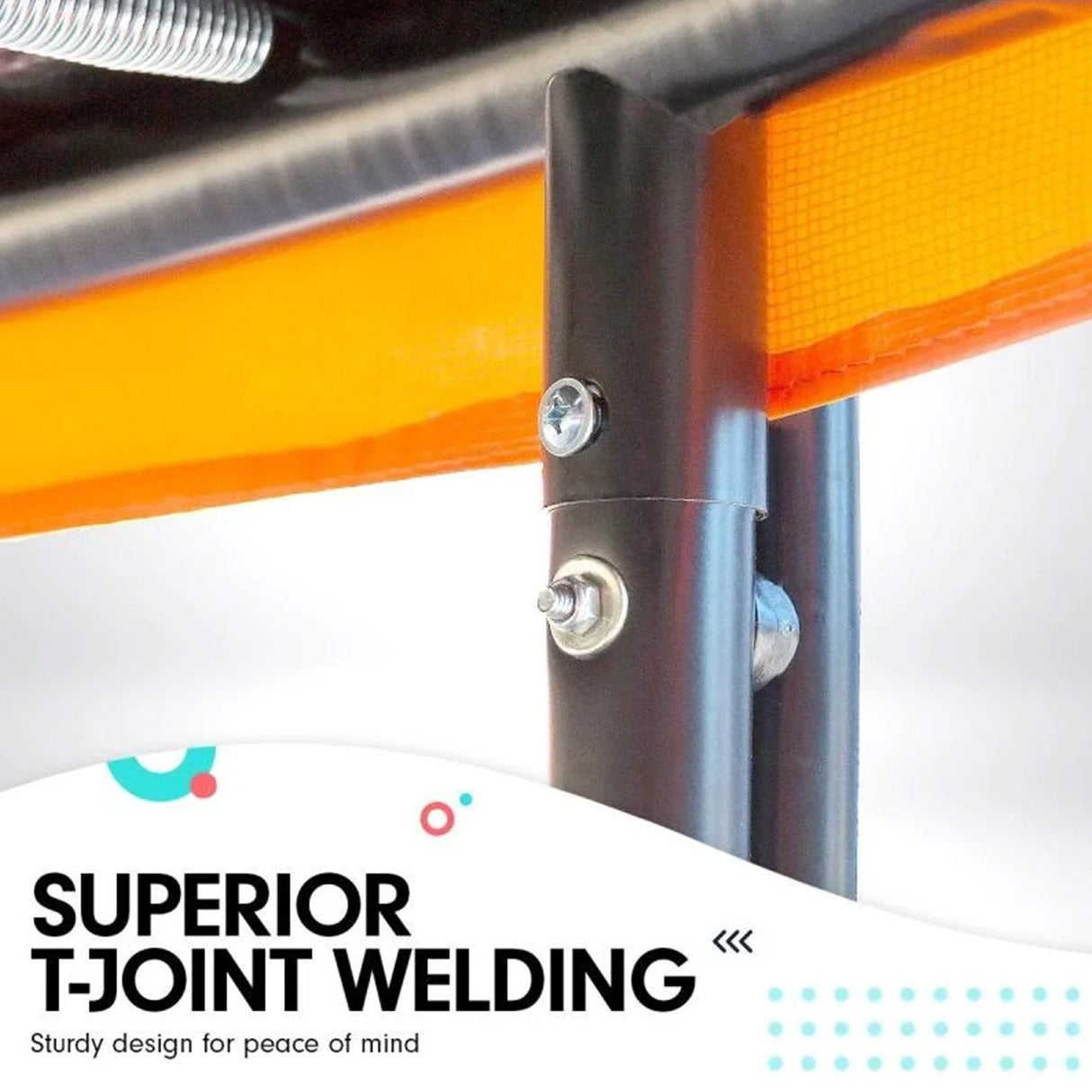 Kahuna Trampoline 8 ft x 11 ft Rectangular Outdoor Orange