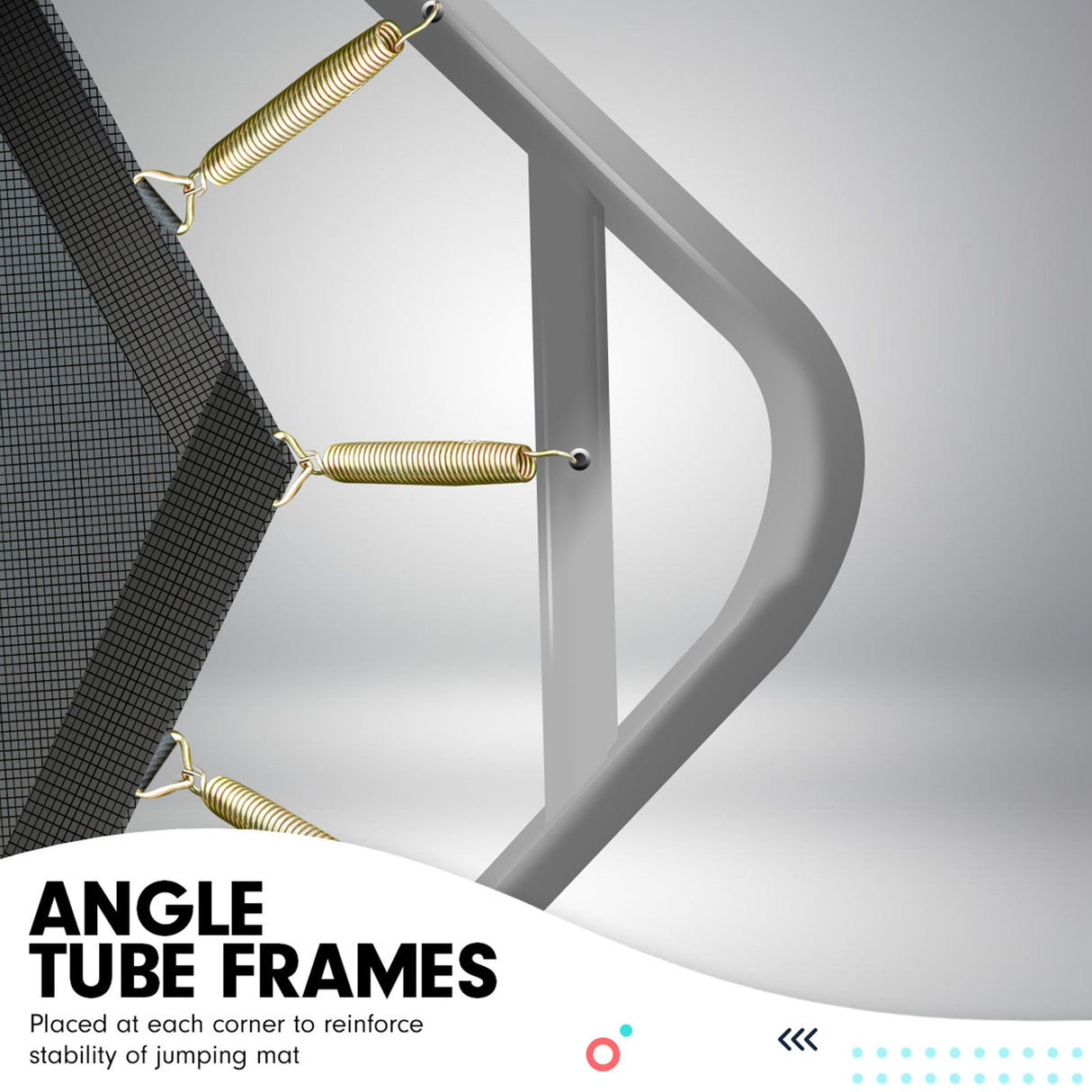 Kahuna Trampoline 8 ft x 11 ft Rectangular Outdoor Orange