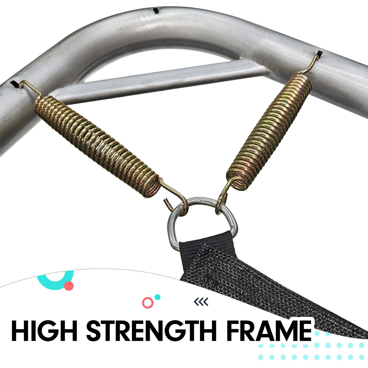 Kahuna 6 ft x 9 ft Rectangular Outdoor Trampoline - Orange