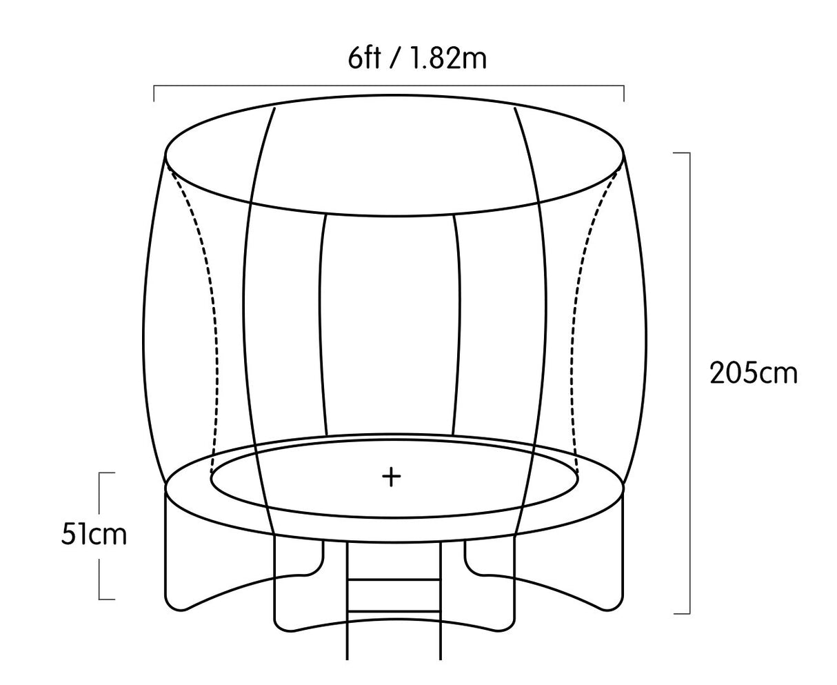 Kahuna Classic 6 ft Trampoline - Purple