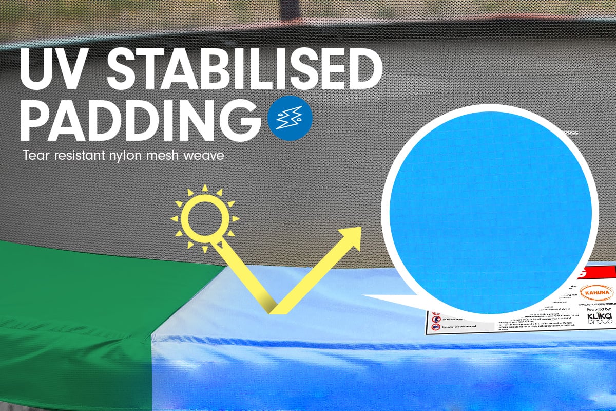 Replacement Trampoline Pad Outdoor Round Spring Cover 6 ft - Rainbow