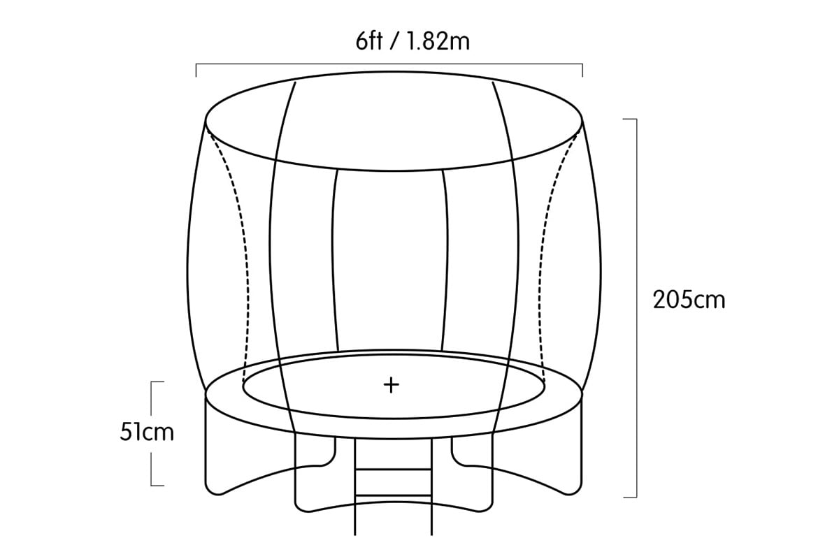Kahuna Classic 6 ft Trampoline - Pink
