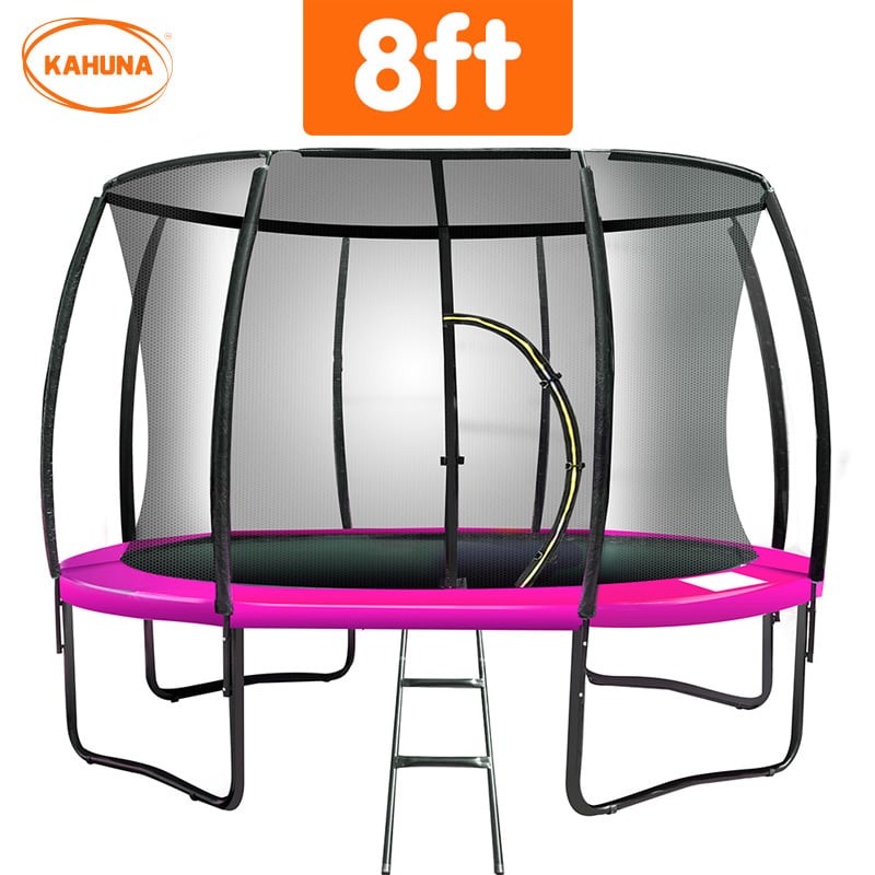 Kahuna Trampoline 8 ft Outdoor Spring - Pink