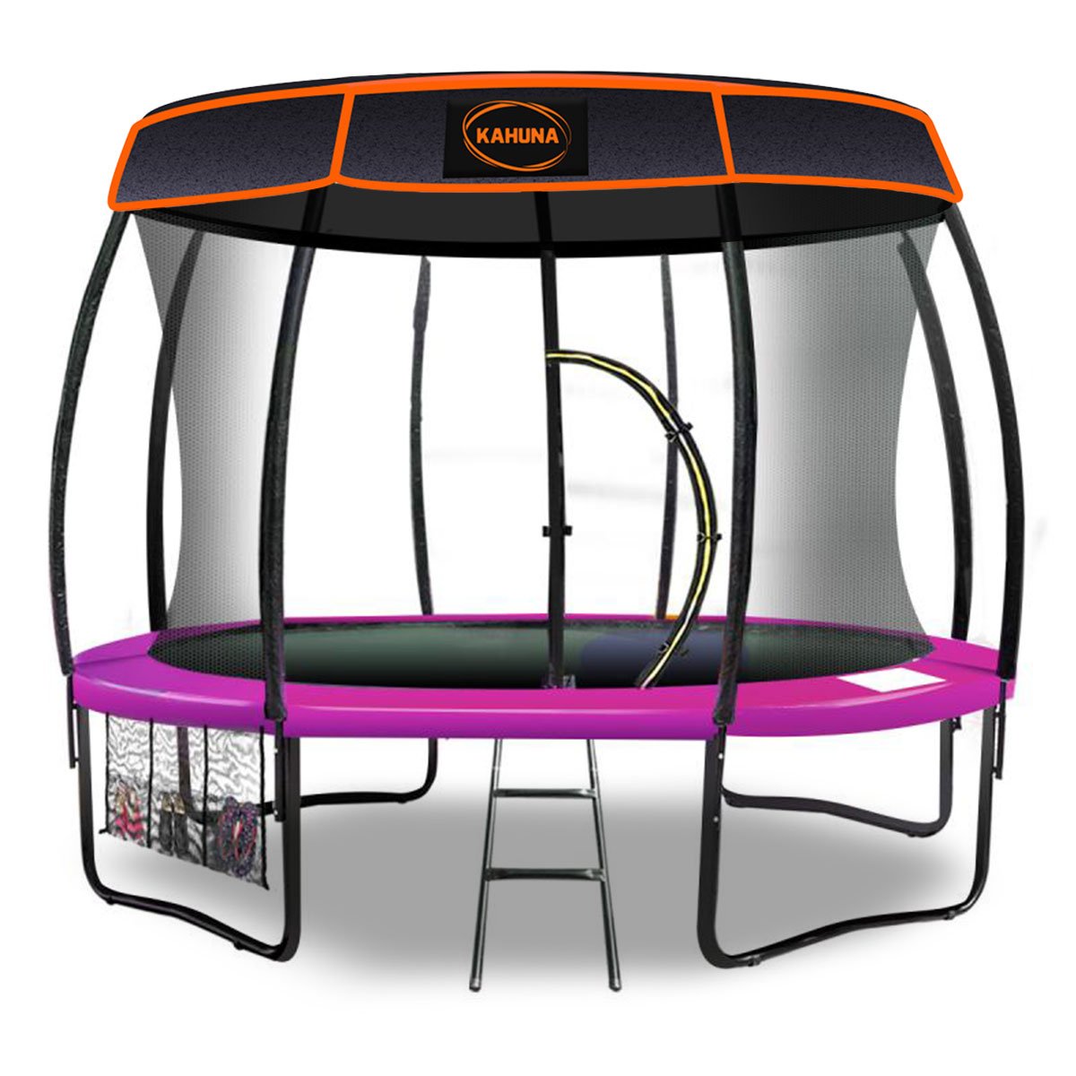 Kahuna Trampoline 12 ft with Roof - Pink