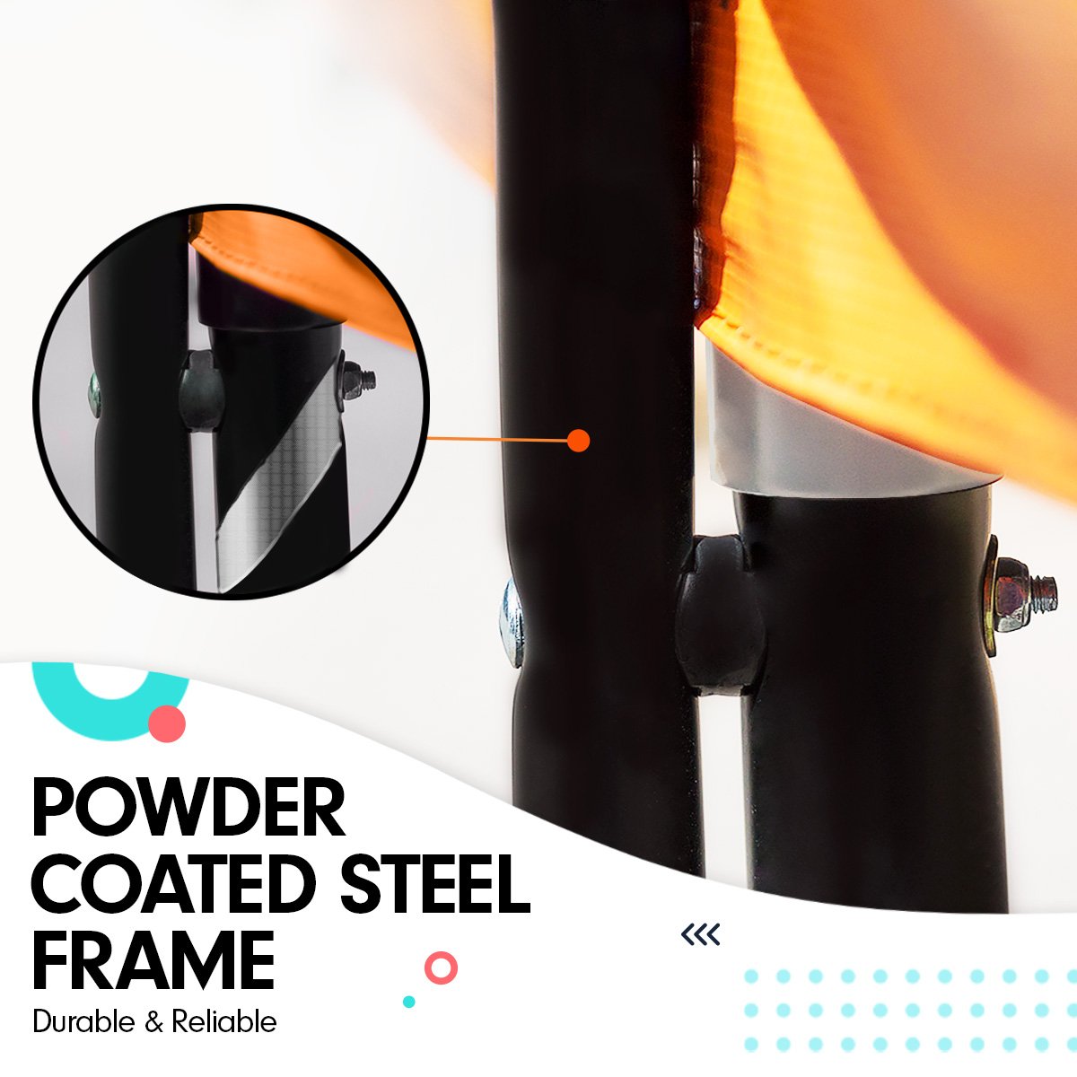 Kahuna 8 ft Springless Trampoline with Basketball Set