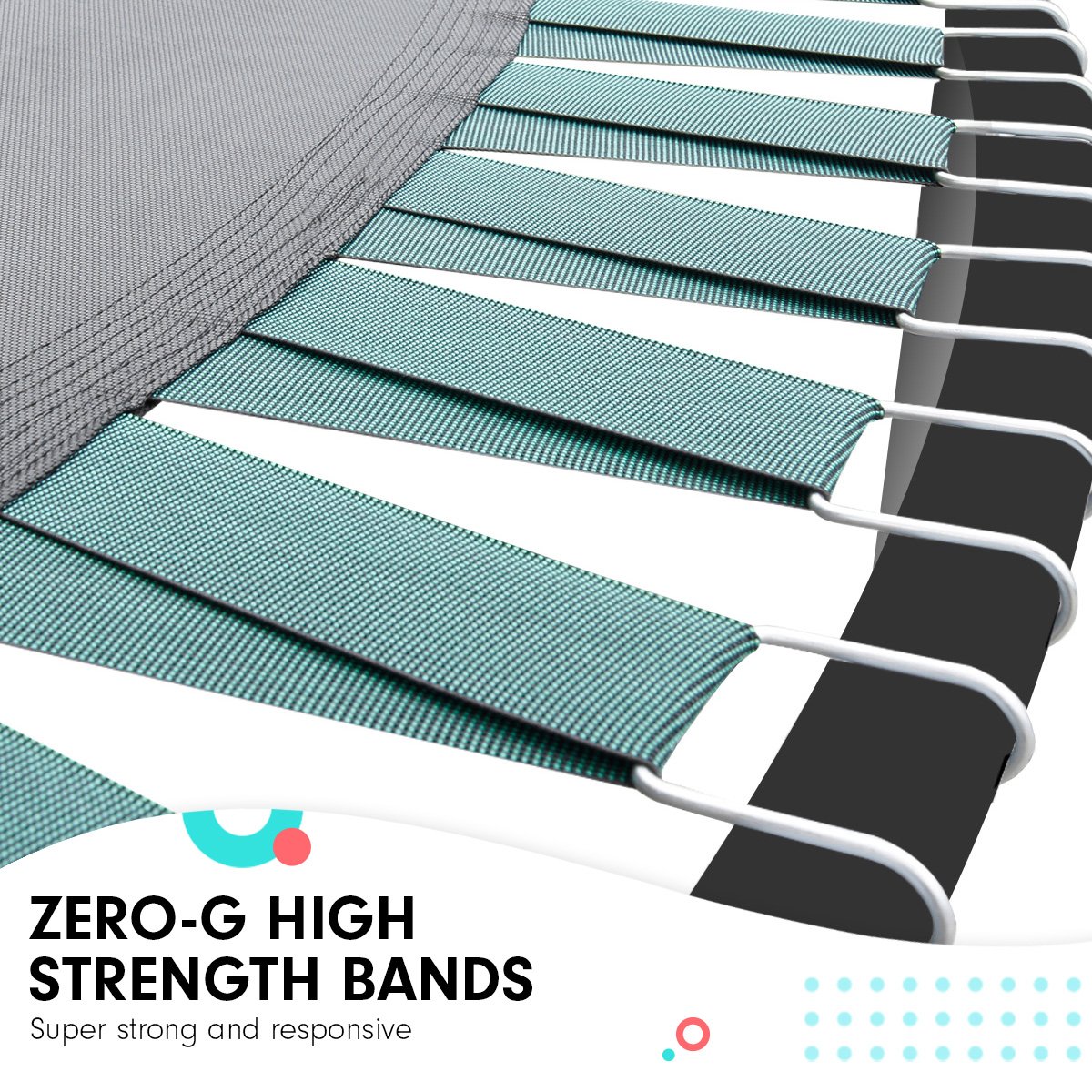 Kahuna 8 ft Springless Trampoline with Basketball Set