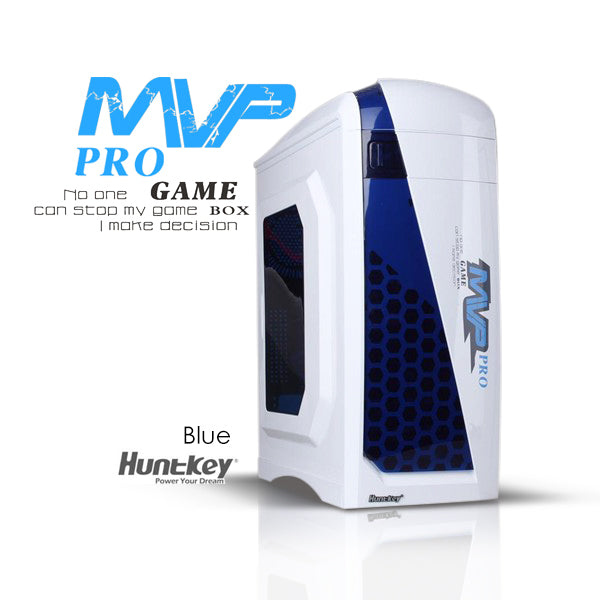 Huntkey MVP Pro Blue ATX Gaming Chassis (Power Supply and Fans Not Included)