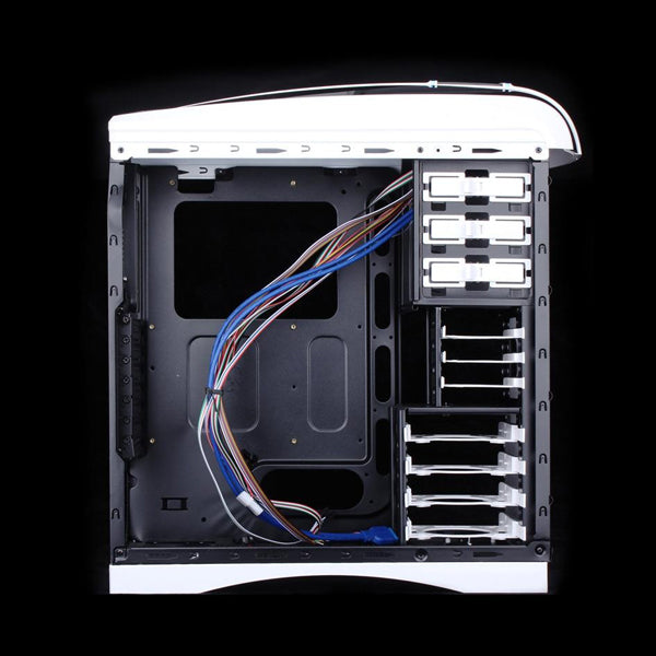 Huntkey MVP Pro Blue ATX Gaming Chassis (Power Supply and Fans Not Included)
