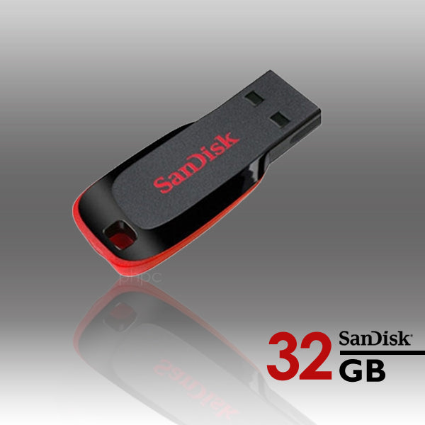 SanDisk 32GB Cruzer Blade Compact USB Flash Drive