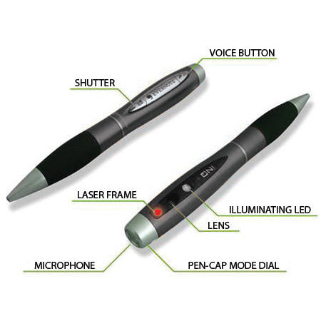Multifunctional 2D Laser Capture Pen with Voice Recording and Storage