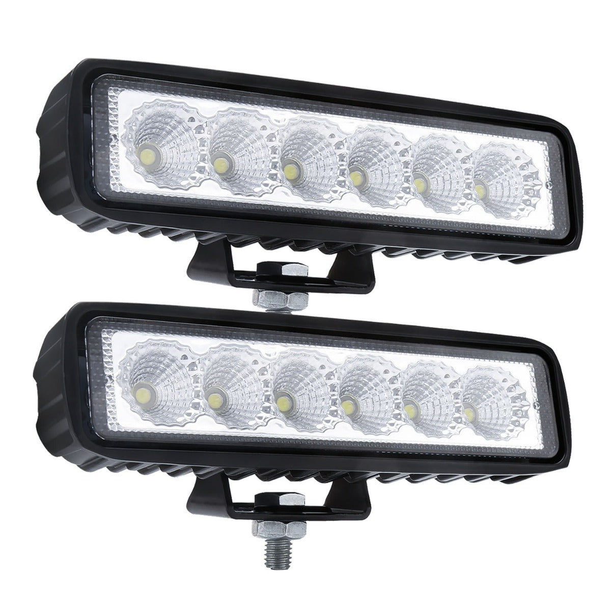 Dual 6-Inch 18W CREE LED Work Light Bar for Offroad Trucks and Mining UTE 4WD