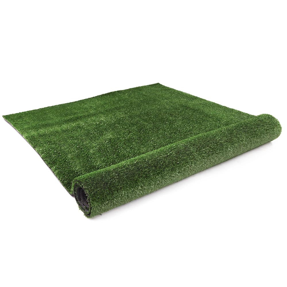Lush Olive Green Synthetic Turf - Prime Turf Artificial Grass, 10mm Pile Height, 10sqm Roll