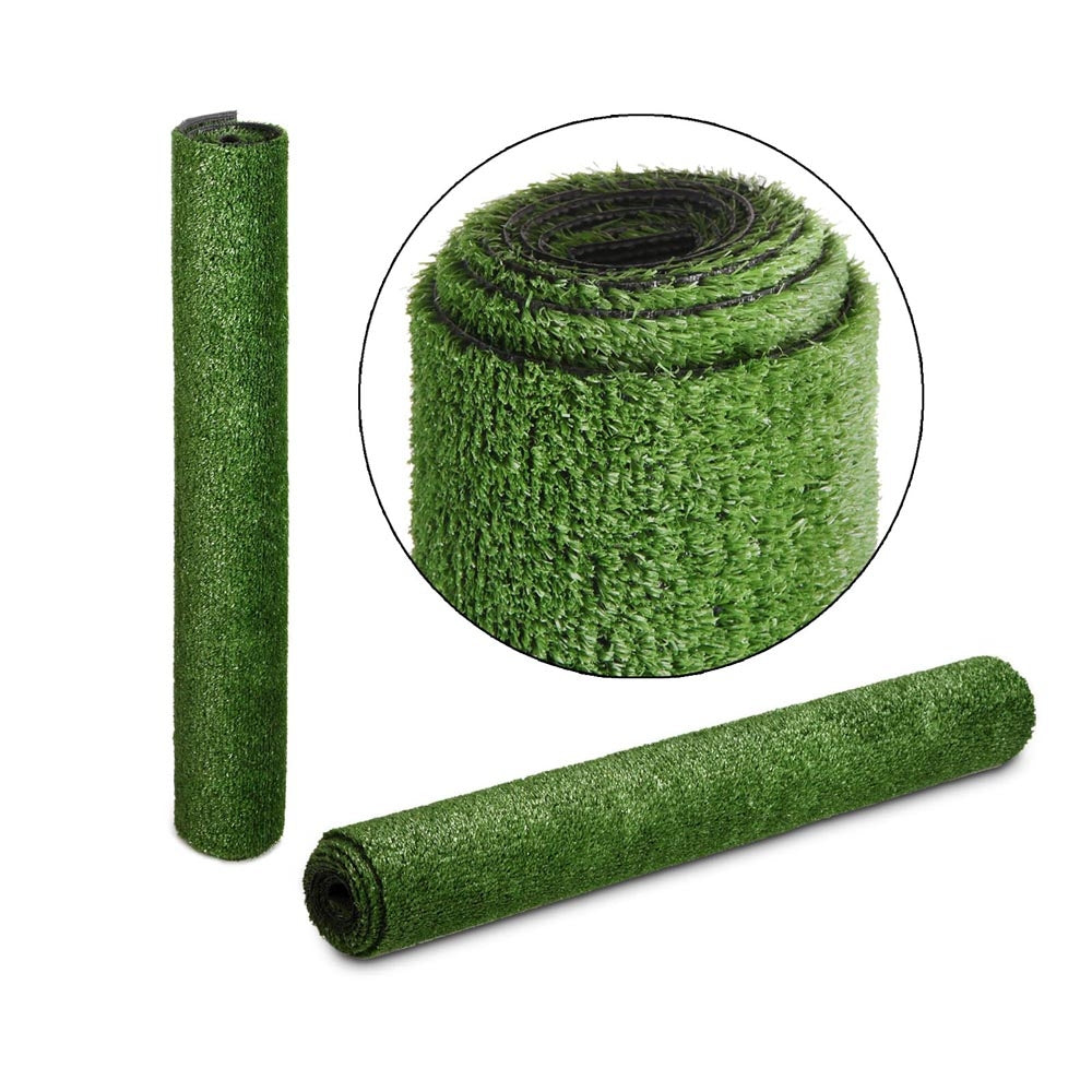 Lush Olive Green Synthetic Turf - Prime Turf Artificial Grass, 10mm Pile Height, 10sqm Roll
