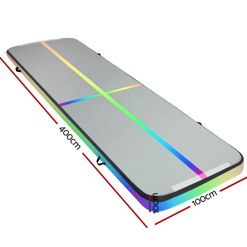 Everfit 4M Inflatable Air Track Gymnastics and Yoga Tumbling Mat