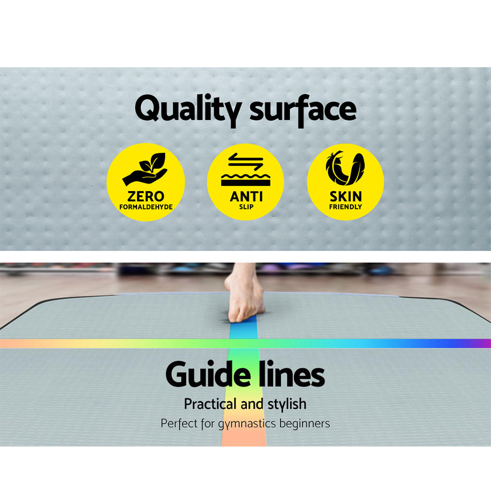 Everfit 4M Inflatable Air Track Gymnastics and Yoga Tumbling Mat