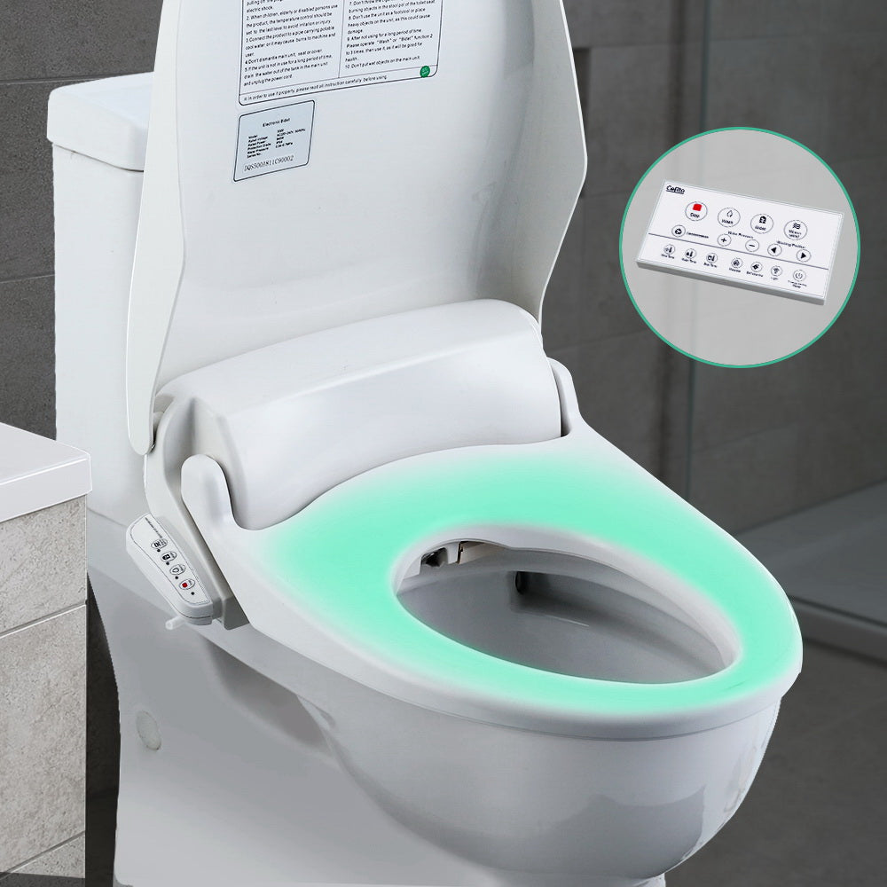 Cefito Advanced Smart Bidet Toilet Seat with Remote Control and Self-Cleaning Features