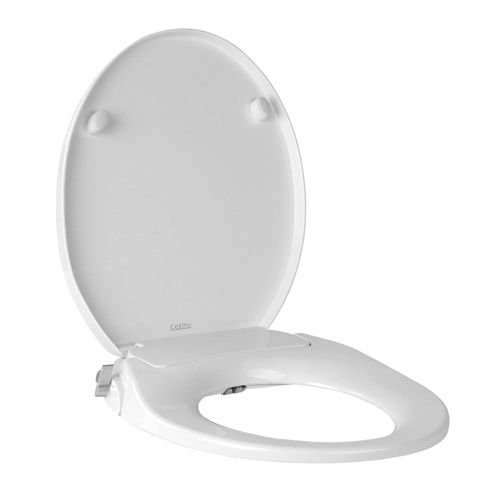 Cefito Adjustable Manual Bidet Toilet Seat with Self-Cleaning Nozzles