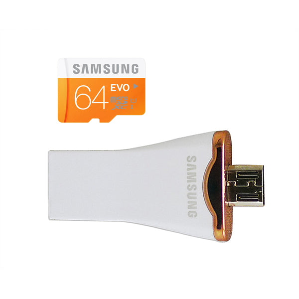 Samsung micro SDXC UHS-I Card OTG 64GB on the go type USB OTG & USB & Card 3 in 1 (CV-OE064GA00)