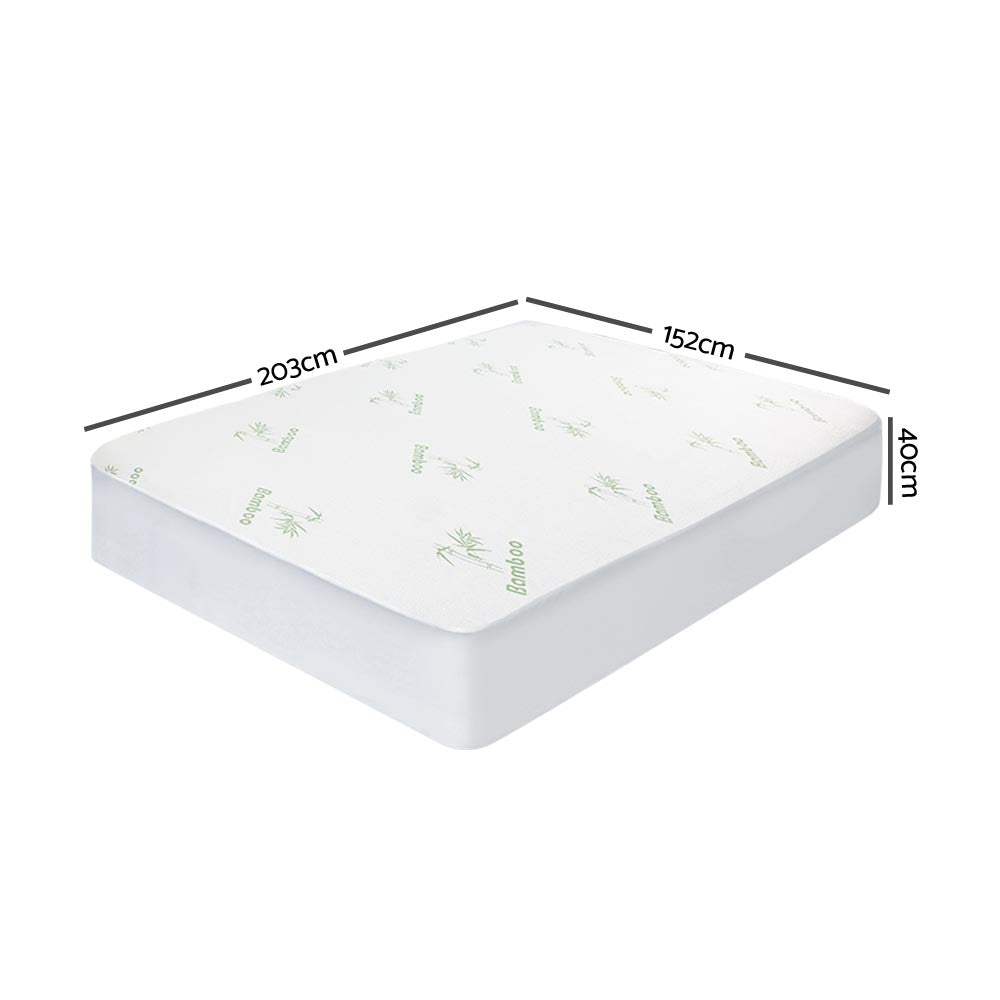 Giselle Bedding Queen Bamboo Mattress Protector - Water-Resistant & Hypoallergenic
