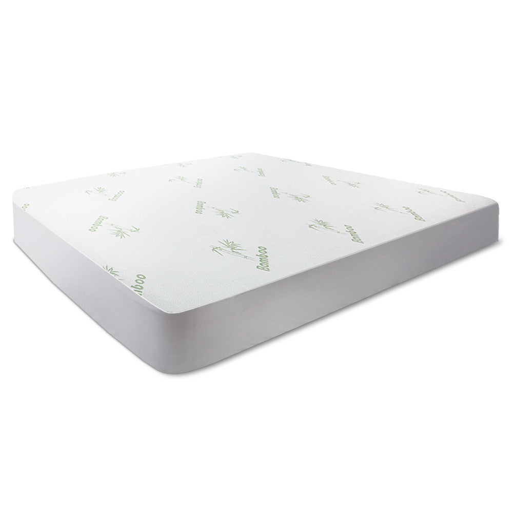 Giselle Bedding Bamboo Fabric Single Mattress Protector with Waterproof Coating