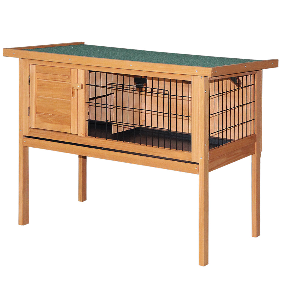 Cozy 70cm Wooden Pet Hutch with Easy Clean Slide-Out Tray