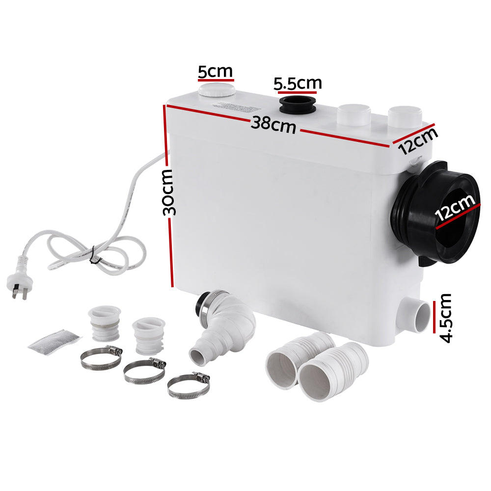 400W Macerator Sewerage Pump Waste Toilet Sewage Water Disposal Marine Basement