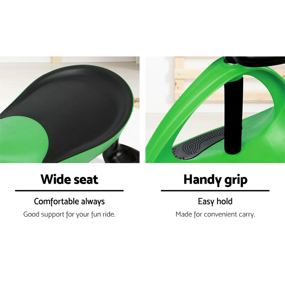Rigo Kids Ride On Swing Car -Green