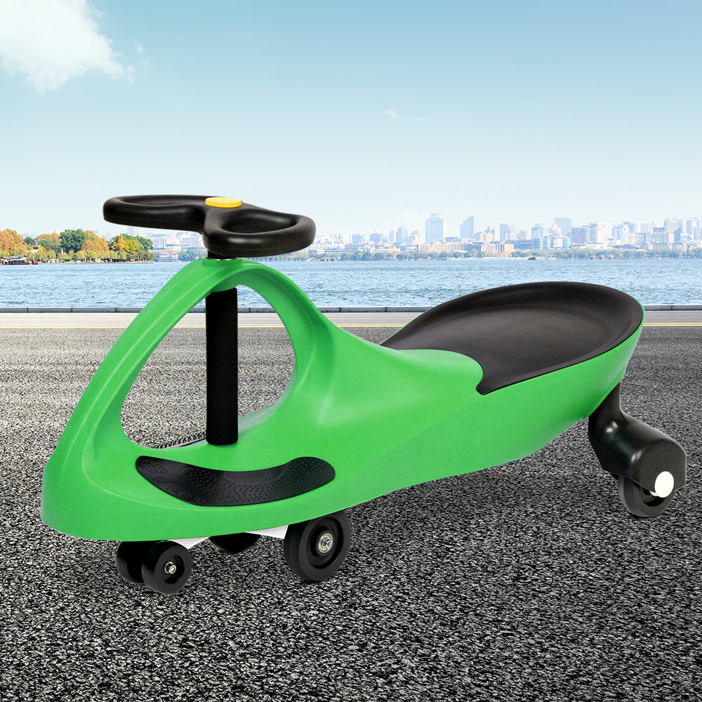 Rigo Kids Ride On Swing Car -Green