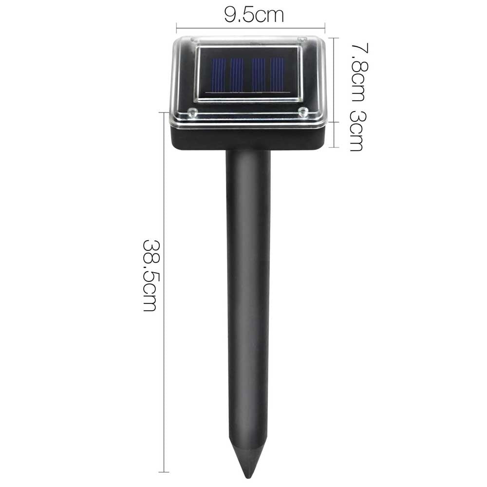 12-Pack Gardeon Solar Ultrasonic Snake Deterrent - Multi-Pulse Repeller for Outdoor Safety