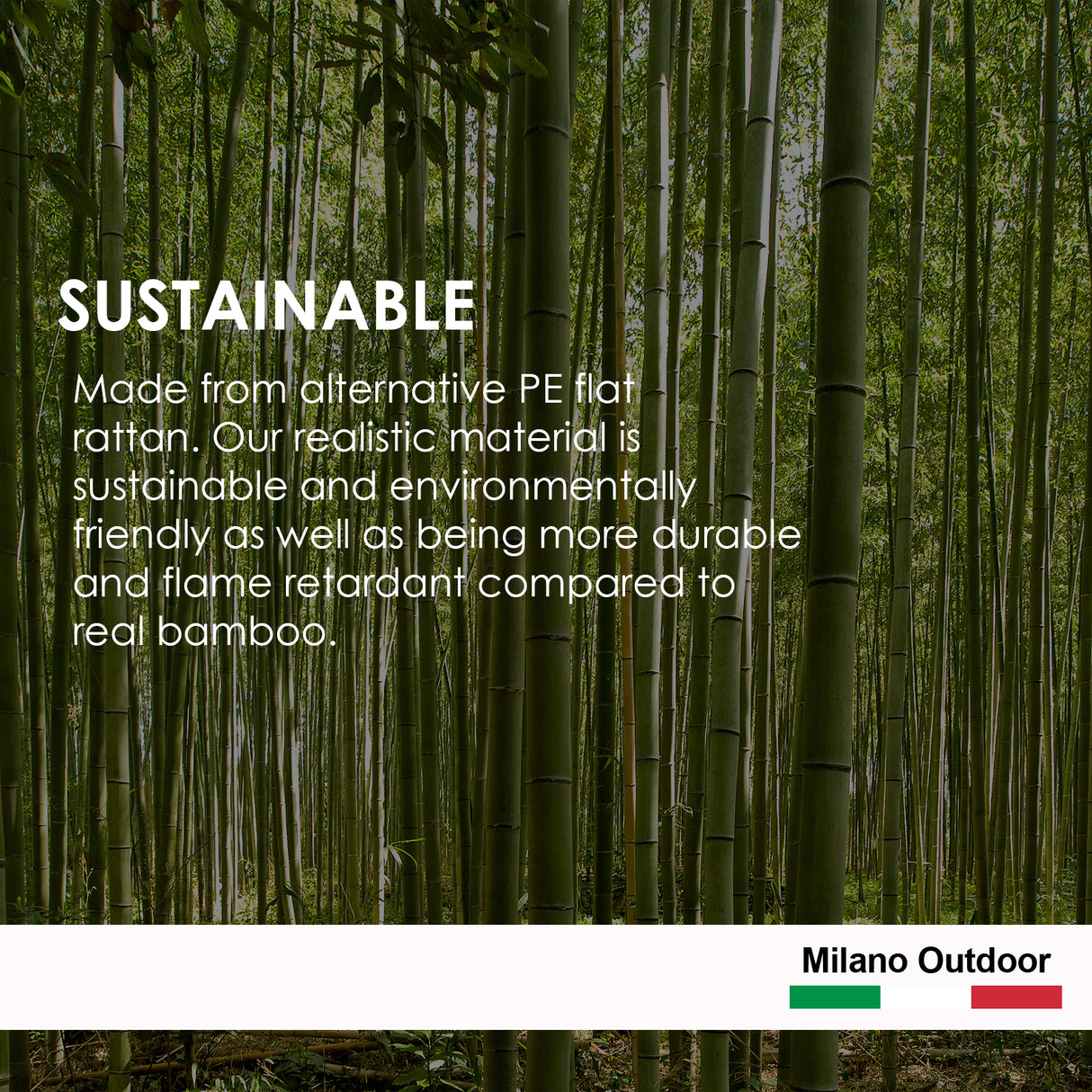 Milano Decor Contemporary 5-Piece Rattan Outdoor Sofa Set in Oatmeal and Black with Coffee Table