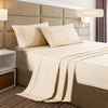 Casa Decor 2000 Thread Count Bamboo Cooling Sheet Set Ultra Soft Bedding - King - Oatmeal