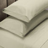 Renee Taylor 1500 Thread Count Pure Soft Cotton Blend Flat & Fitted Sheet Set Ivory Queen