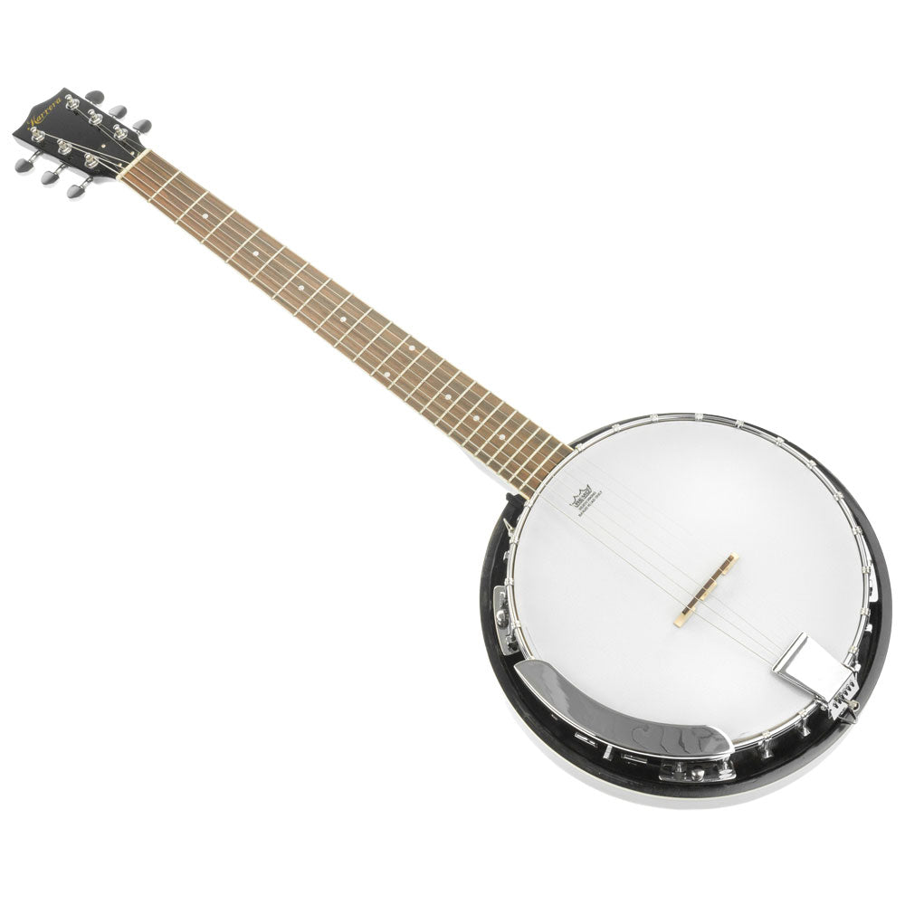Karrera 6-String Resonator Banjo - Black