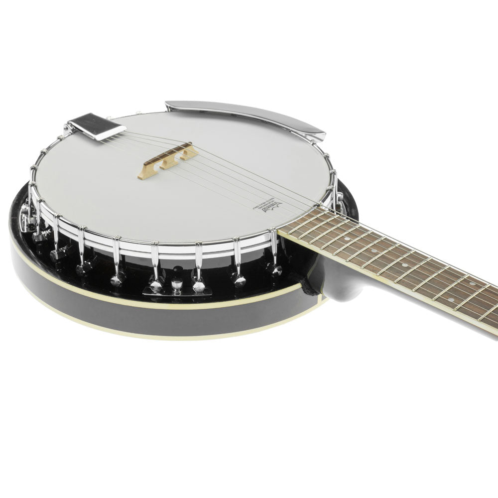 Karrera 6-String Resonator Banjo - Black