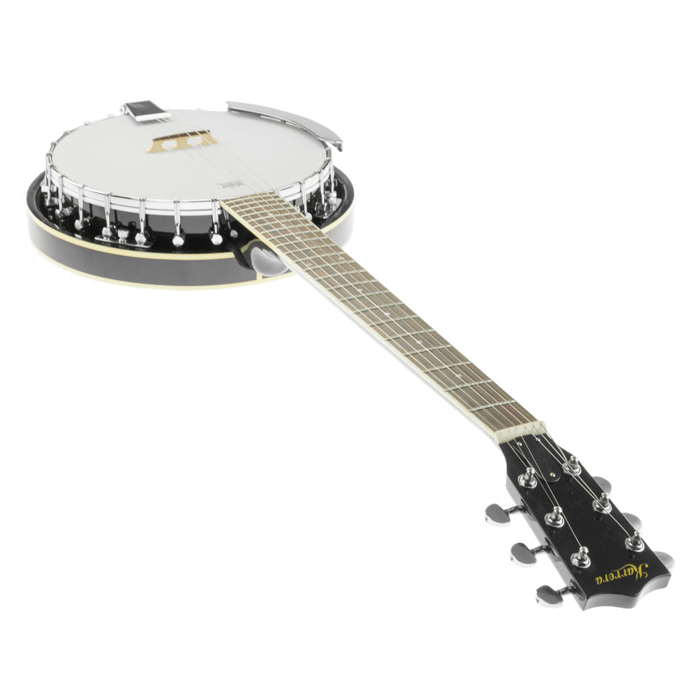 Karrera 6-String Resonator Banjo - Black