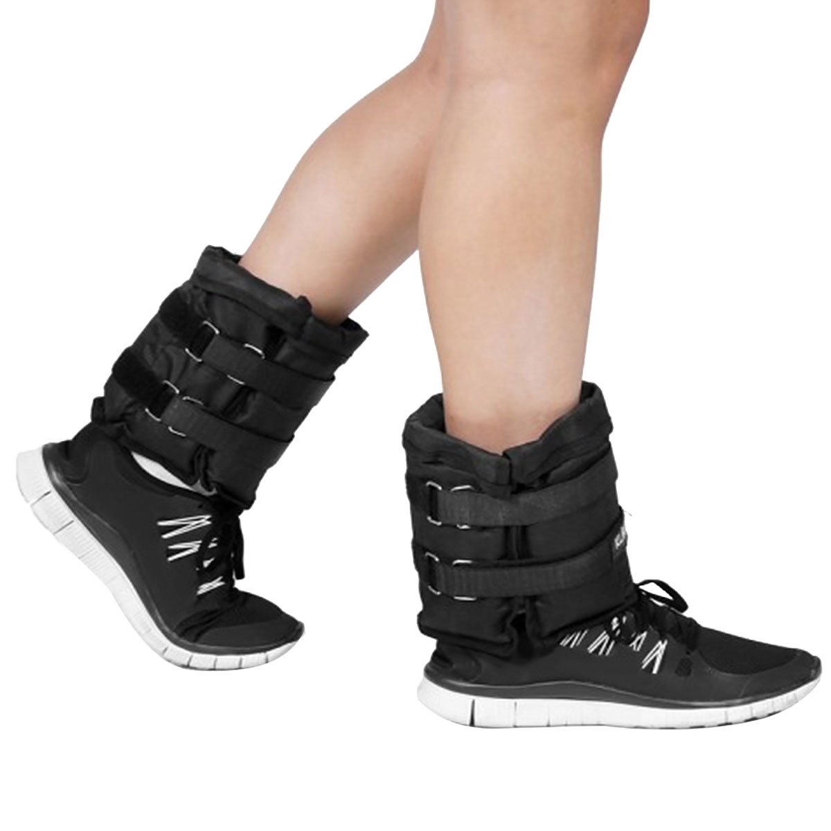 Adjustable 1kg Ankle Weights by Powertrain - Enhance Your Gym, Yoga & Fitness Workouts