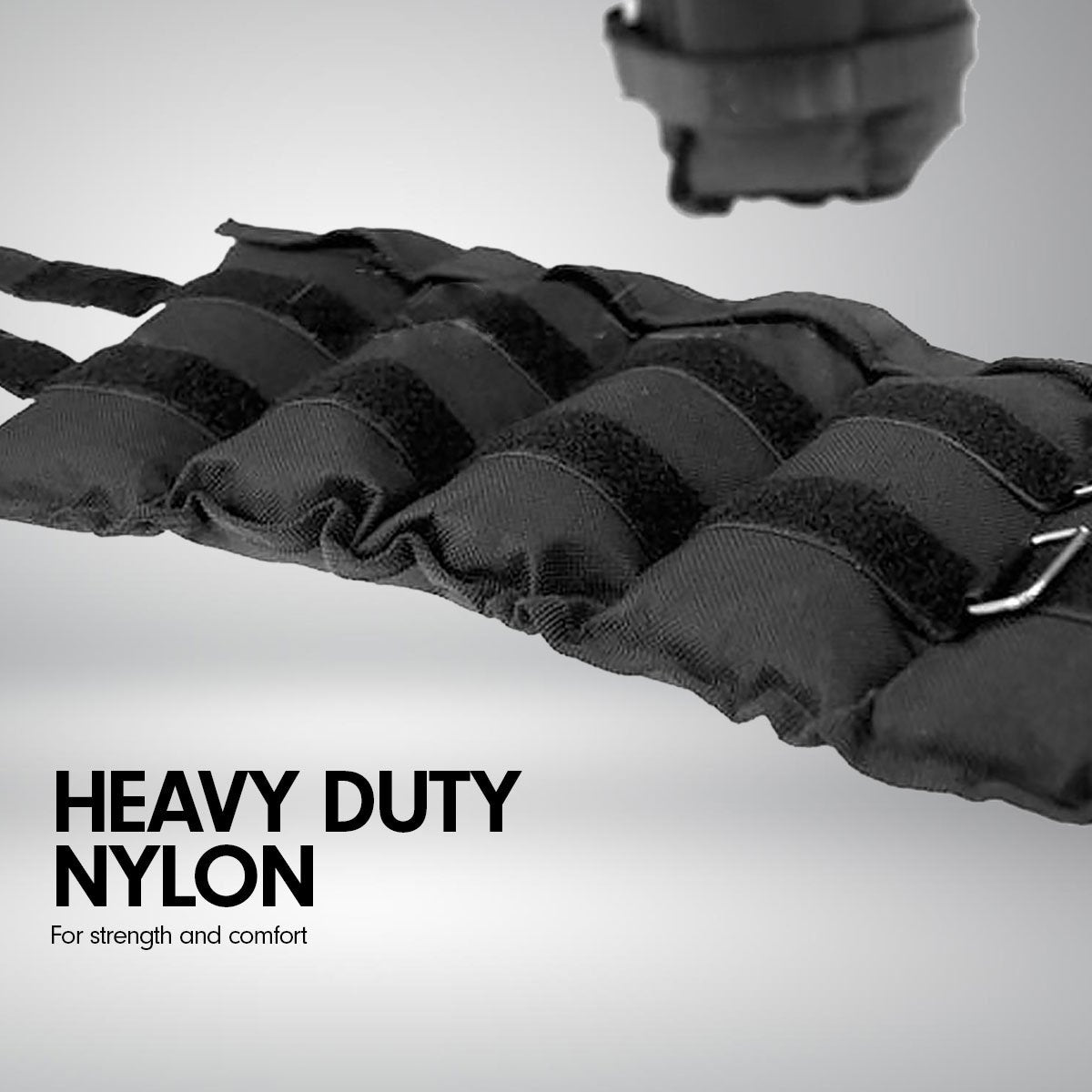 Adjustable 1kg Ankle Weights by Powertrain - Enhance Your Gym, Yoga & Fitness Workouts