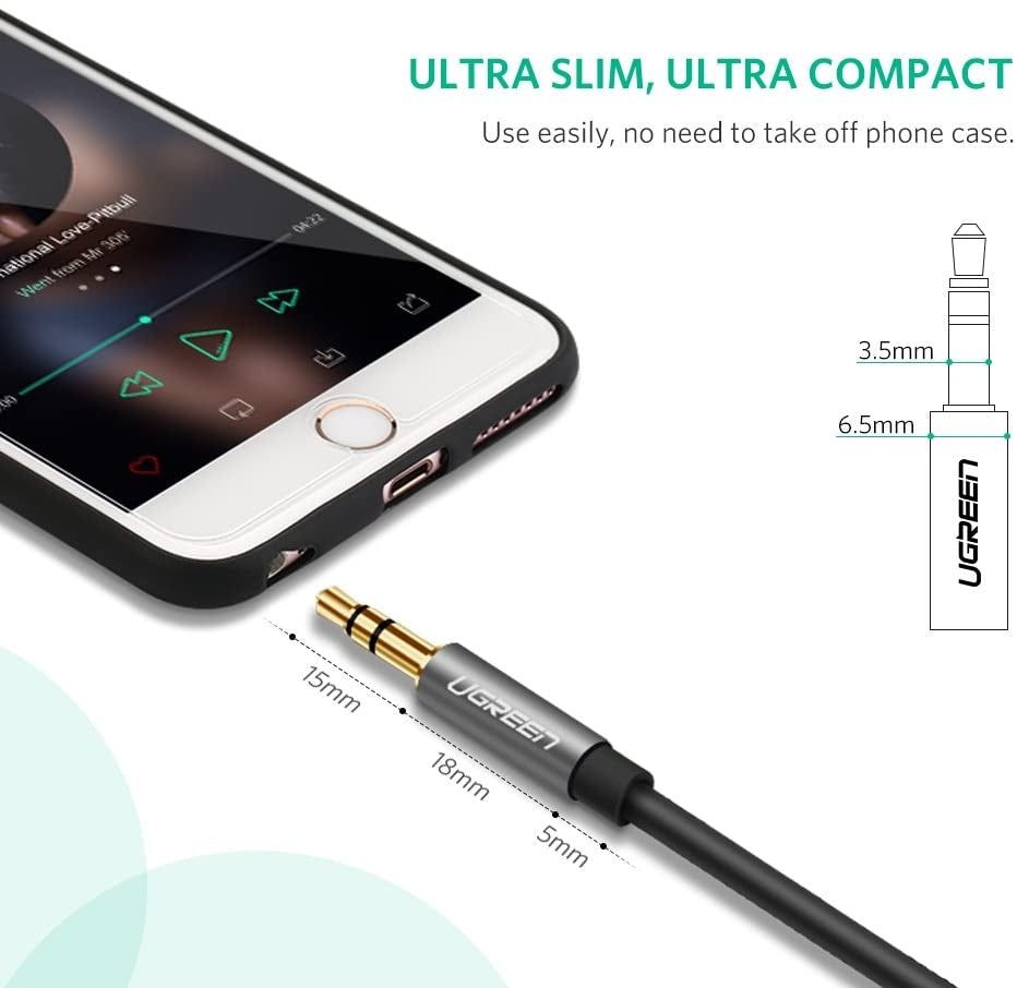 UGREEN 3m 3.5mm Male to Female Audio Extension Cable (Black) 10595