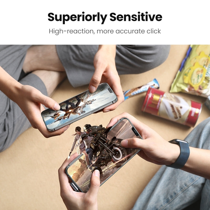 UGREEN 20337 2.5D Full Coverage Tempered Glass Screen Protector for iPhone 12/6.1 - Twin Pack