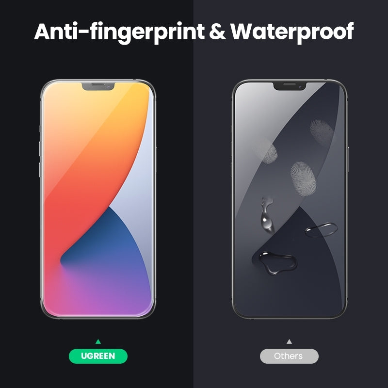 UGREEN 20338 2-Pack 2.5D Full Coverage Tempered Glass Screen Protector for iPhone 12 (6.7)