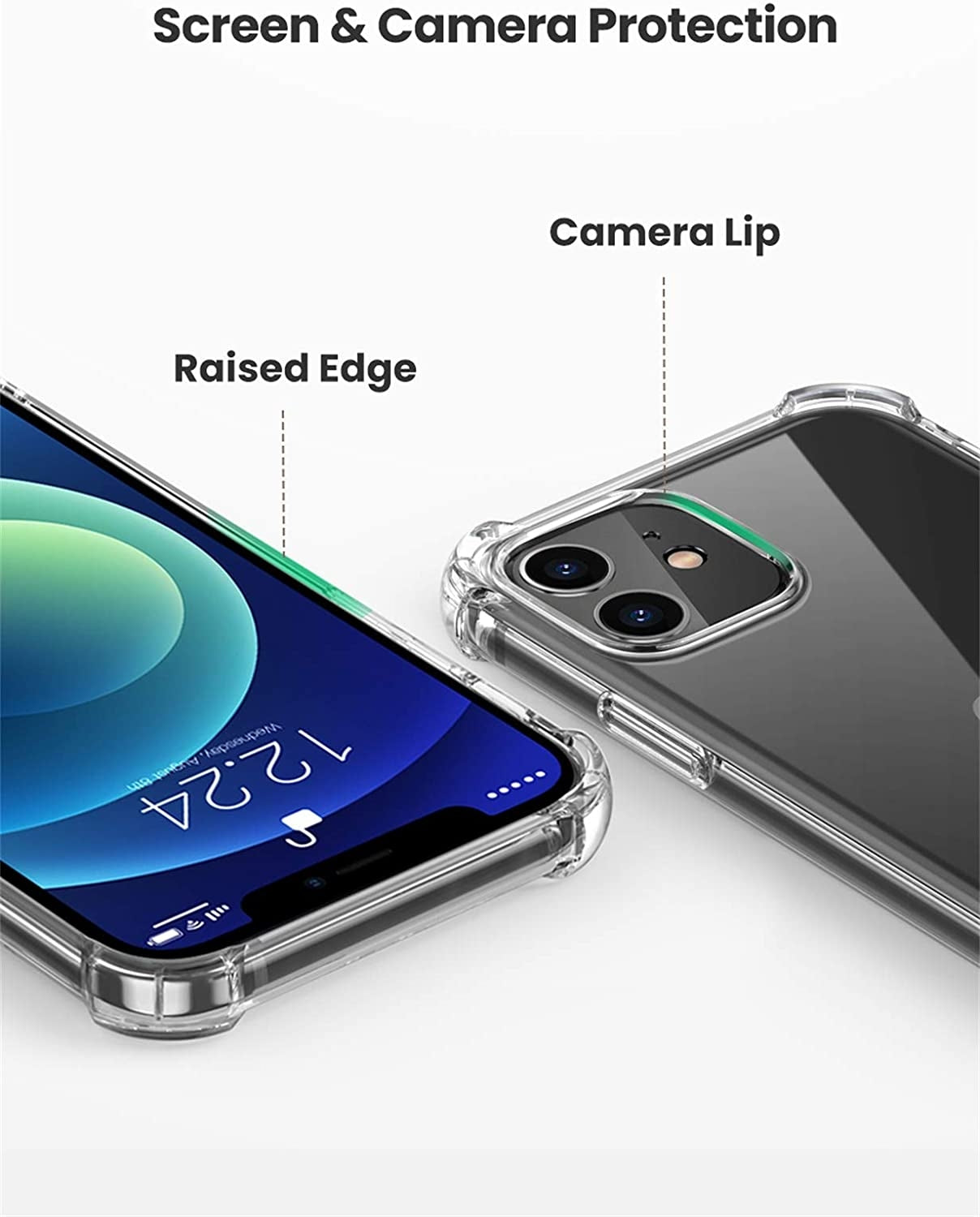 UGREEN Clear Slim Protective Case for iPhone 12/12 Pro 6.1-inch