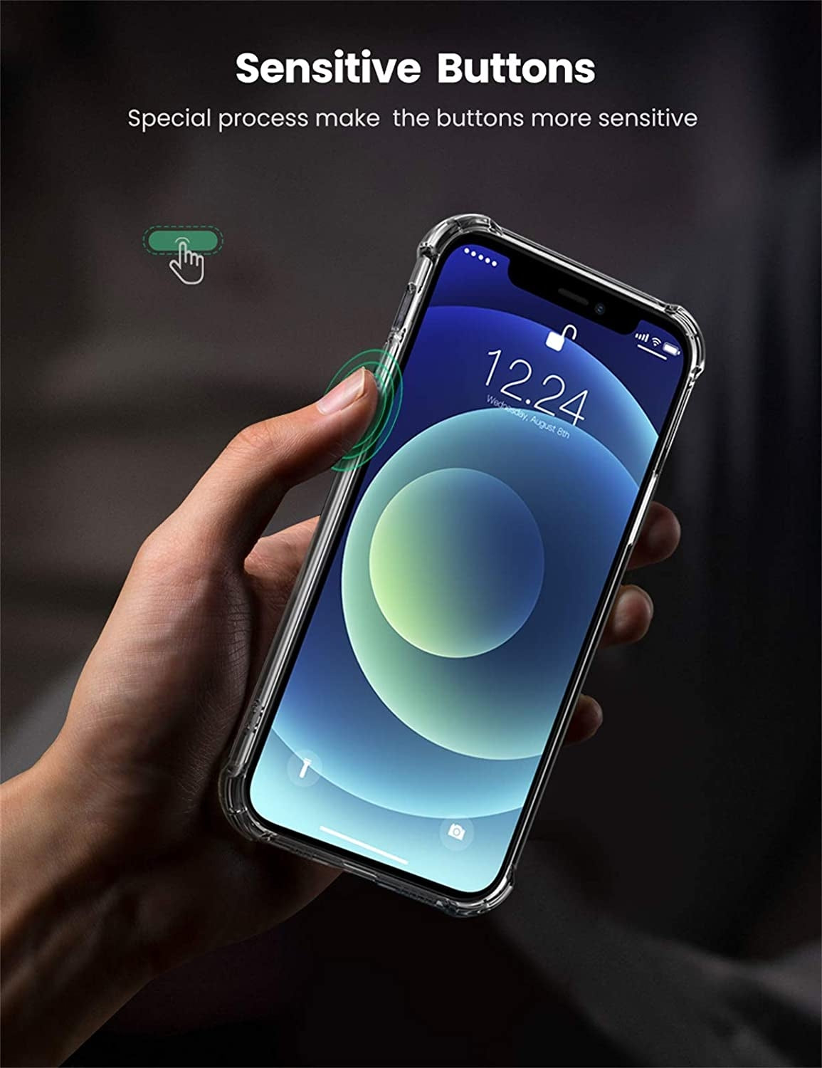 UGREEN Clear Slim Protective Case for iPhone 12/12 Pro 6.1-inch