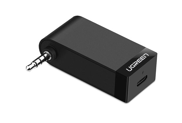 UGREEN Bluetooth 4.1 Wireless Audio Receiver Adapter with Mic & Battery - Black