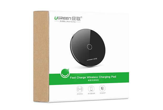 UGREEN 10W Fast Wireless Charger Pad for Qi-Enabled Devices