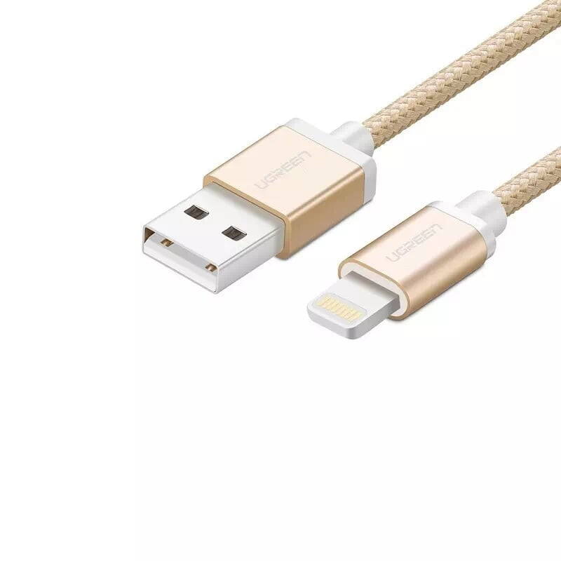 UGREEN 30589 Gold 2M iPhone 8-pin to USB 2.0 Sync & Charge Cable