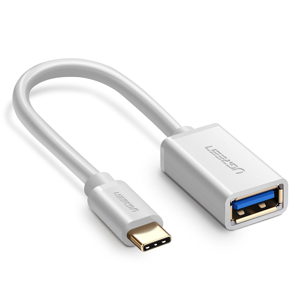 UGREEN USB-C to USB 3.0 OTG Adapter Cable - 15CM White (30702)